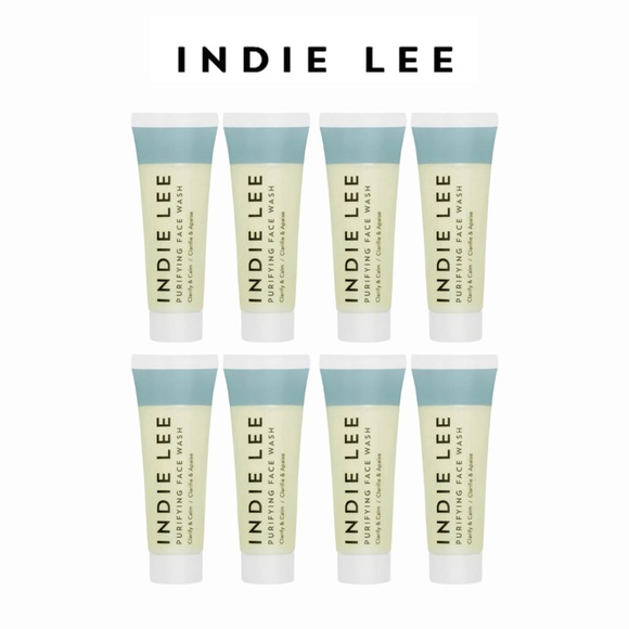 INDIE LEE Purifying Face Wash Bundle - 8 x .50 oz ea. SEALED - Picture 1 of 2